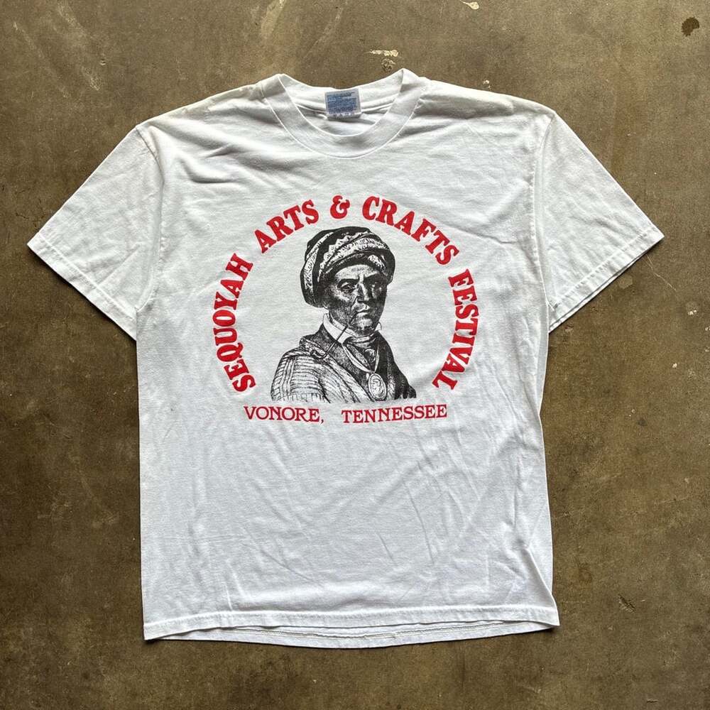 Vintage 1990’s esoteric/voodoo tee White T-Shirt Hanes Heavyweight Medium